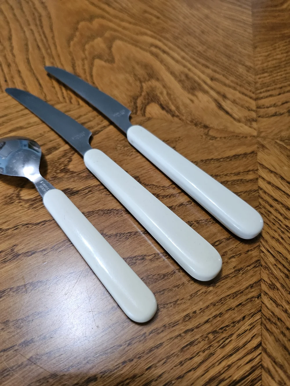 Vintage 80s Set of 3 Tienshan Country Bear Theodore Utensils Grandma Cottagecore